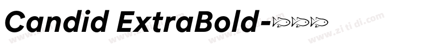 Candid ExtraBold字体转换
